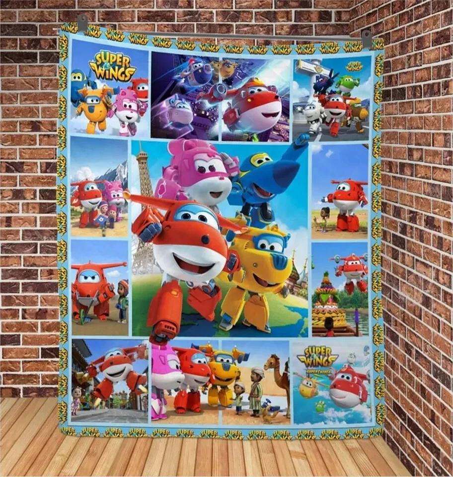 Super Wings Fleece Sherpa Blanket
