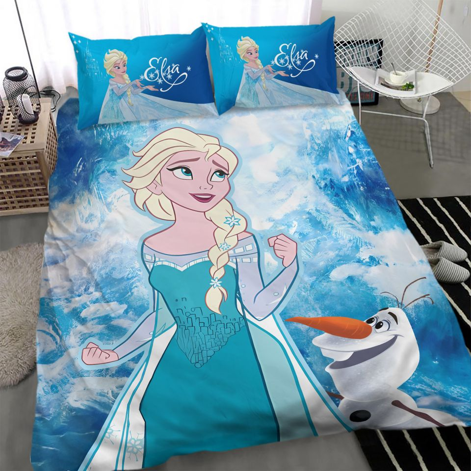Frozen Bedding Set Elsa And Olaf Graphic Duvet Covers