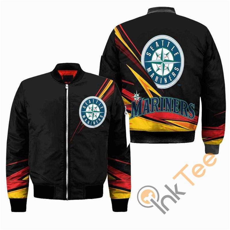 Seattle Mariners Black Bomber Jacket