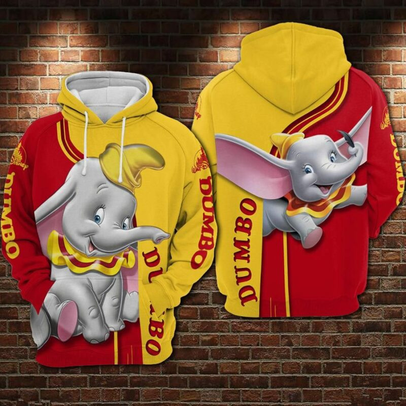 Dumbo Movies 1 Over Print 3d Hoodie Zip Hoodie