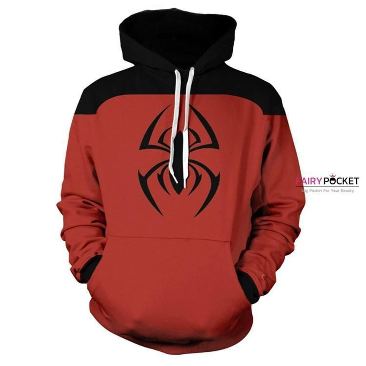Spider-Man Peter Benjamin Parker Red 3D All Over Print Hoodie & Zip Hoodie