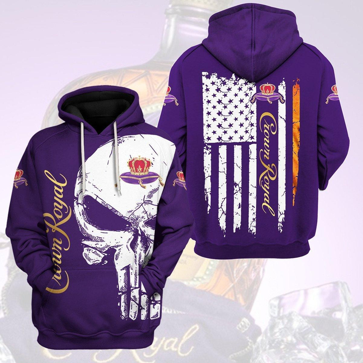 Crown Royal Punisher Skull Trending Hoodie 532