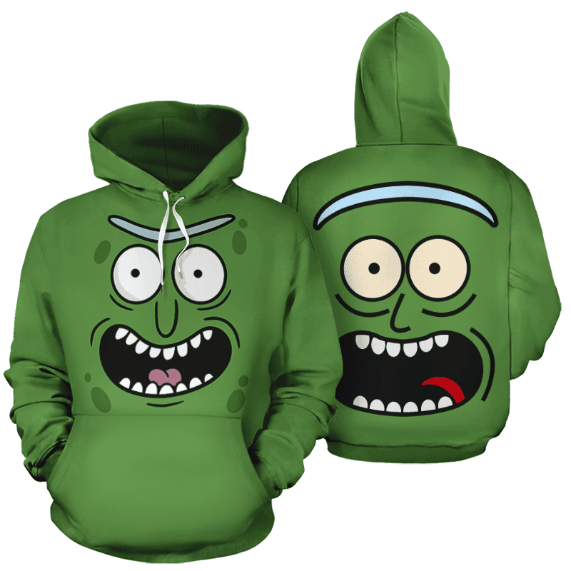 Pickle Rick 3D All Over Print Hoodie & Zip Hoodie