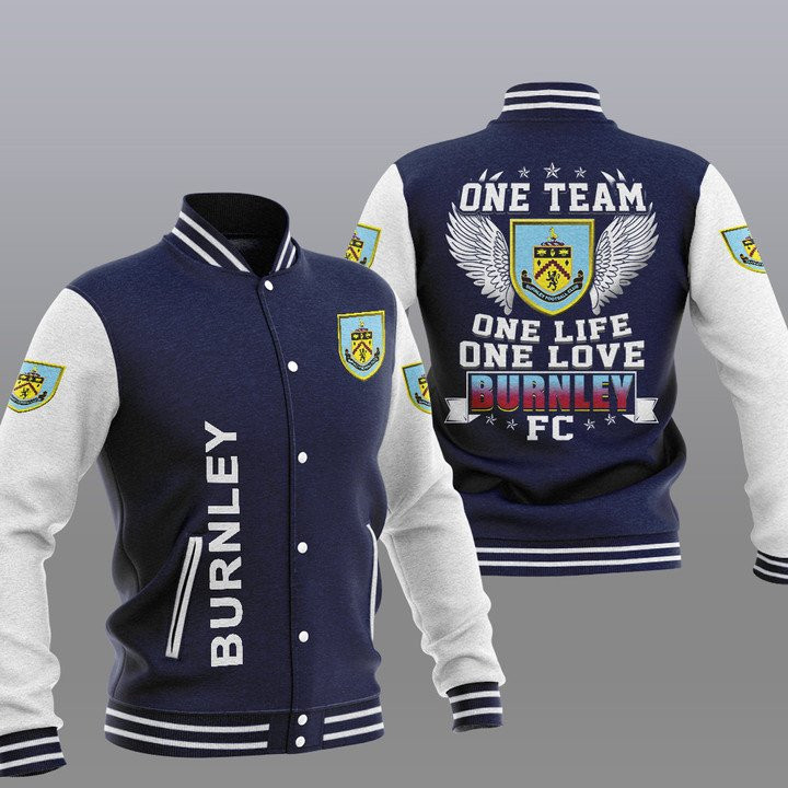 Burnley FC Dark Blue One Team Baseball Jacket