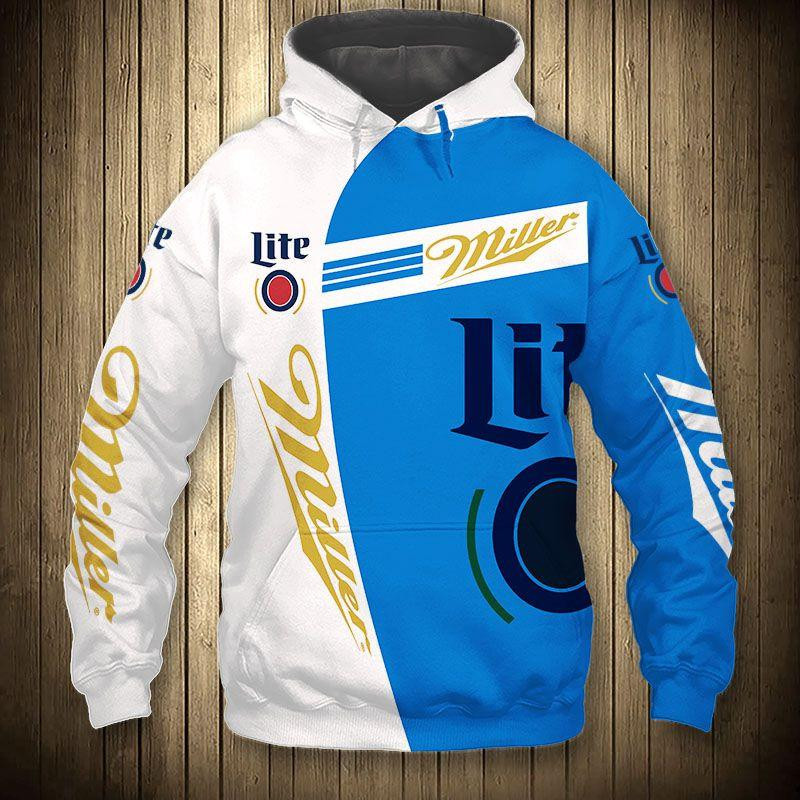 Miller Lite King Beer 5k424 Cartoon 3d Hoodie Zip Hoodie