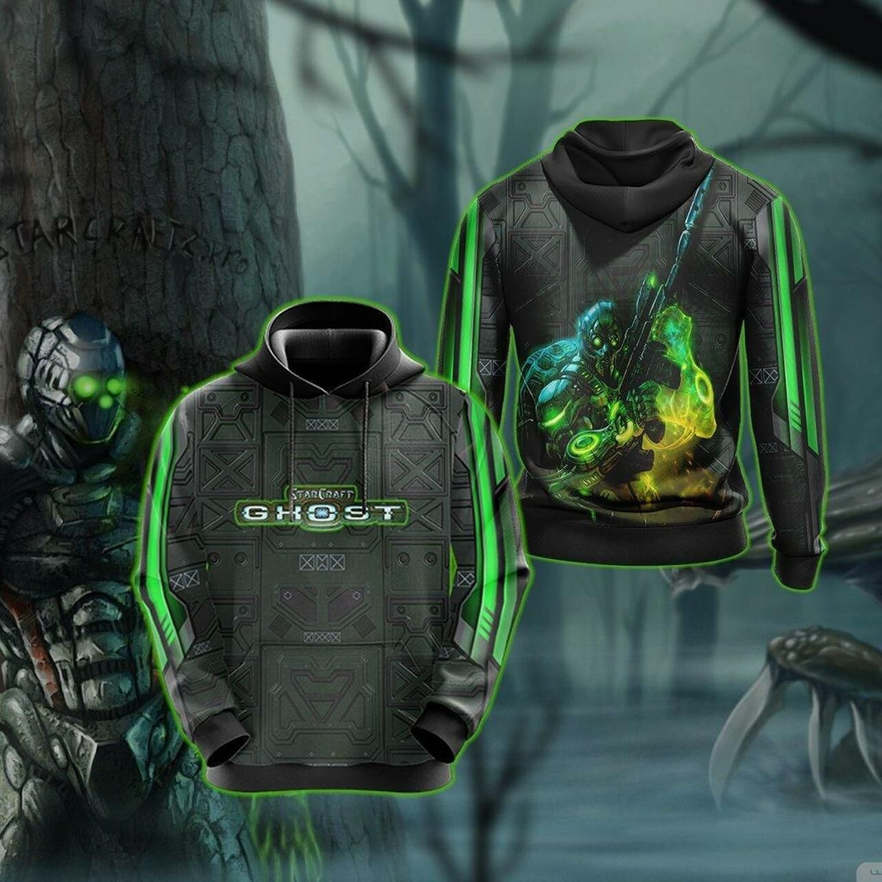 Starcraft – Ghost Unisex 3D All Over Print Hoodie & Zip Hoodie