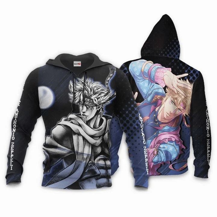 Caesar Anthonio Zeppeli Jojo's Bizarre Adventure 3d Hoodie Zip Hoodie