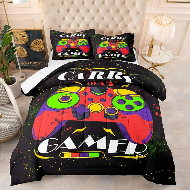 Game Bedding Set Carry Gamer Console Galaxy Duvet Covers