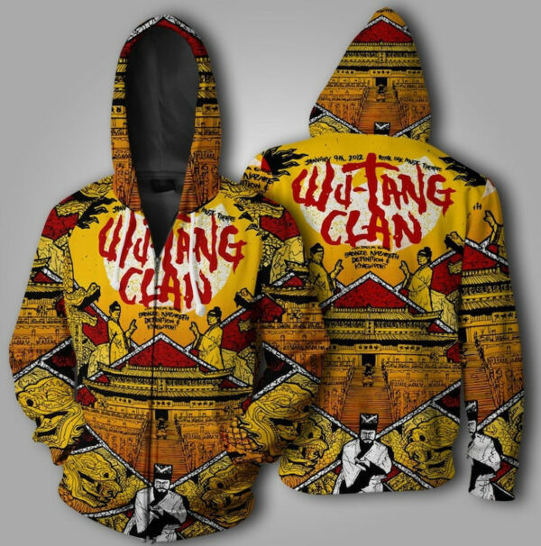 Wu Tang Clan Hip Hop,wu Tang Clan Rock And Roll 2k722 Cartoon 3d Hoodie Zip Hoodie 2333