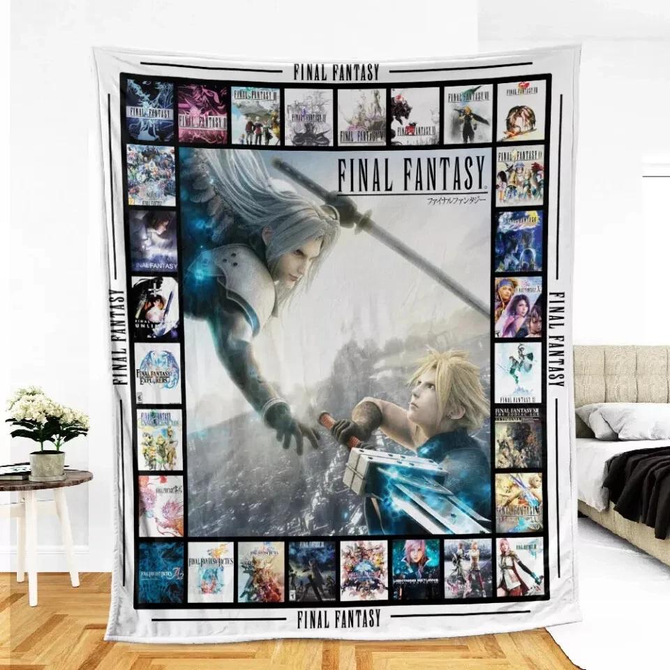 Final Fantasy Soft Fleece Sherpa Blanket
