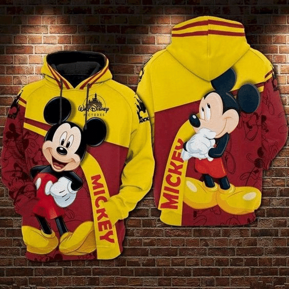 Funny Mickey Mouse Comics 108 Cartoon Graphic Outfits Aop Hoodie 1133