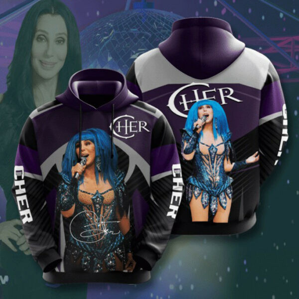 Cher Fan Gift, Cher Aop Hoodie 450
