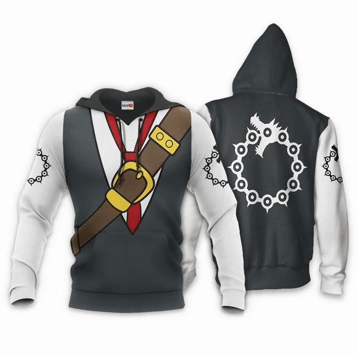 Seven Deadly Sins Meliodas 3d Hoodie Zip Hoodie