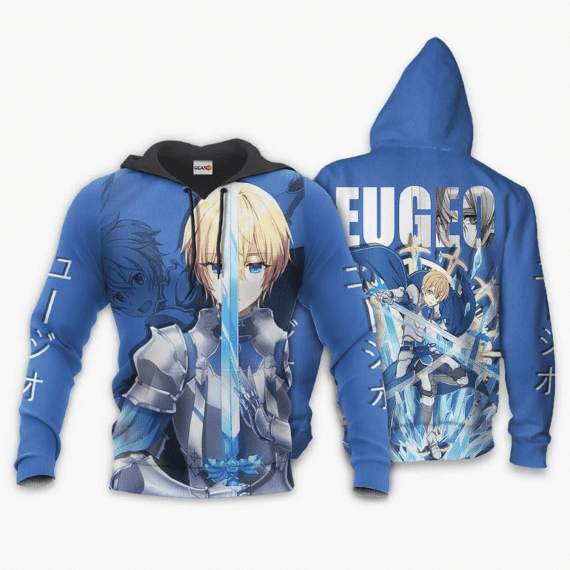Eugeo Sword Art Online 3d Hoodie Zip Hoodie