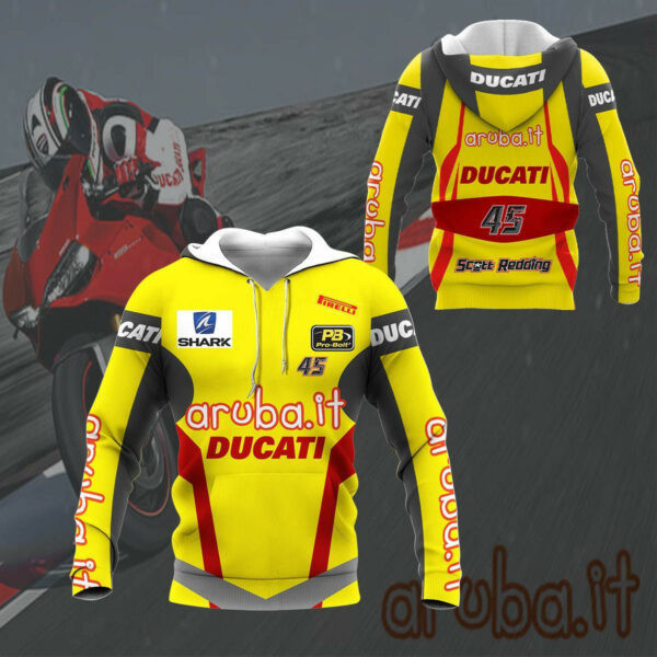 Ducati Shirt 227, 3d Hoodie Zip Hoodie 1129