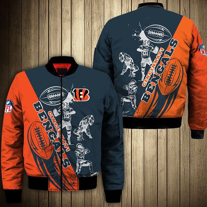 Cincinnati Bengals Jackets Cartoon Athlete Ball Star