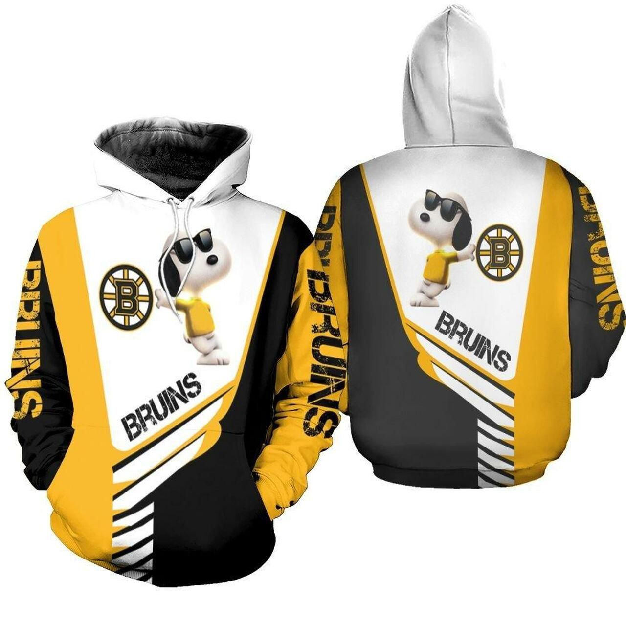 Boston Bruins Snoopy For Lover 3D All Over Print Hoodie & Zip Hoodie