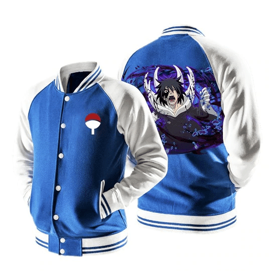 Naruto Screaming Uchiha Sasuke 2 Baseball Jacket 237