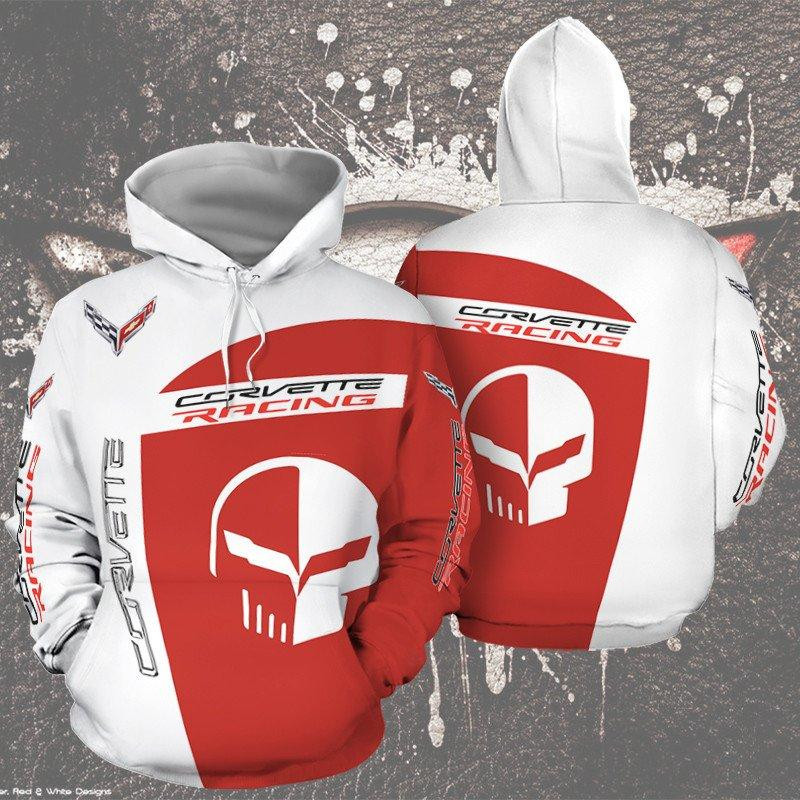 Chevrolet Corvette Racing Torch Red Sport Car 3d All Over Print Hoodie 430