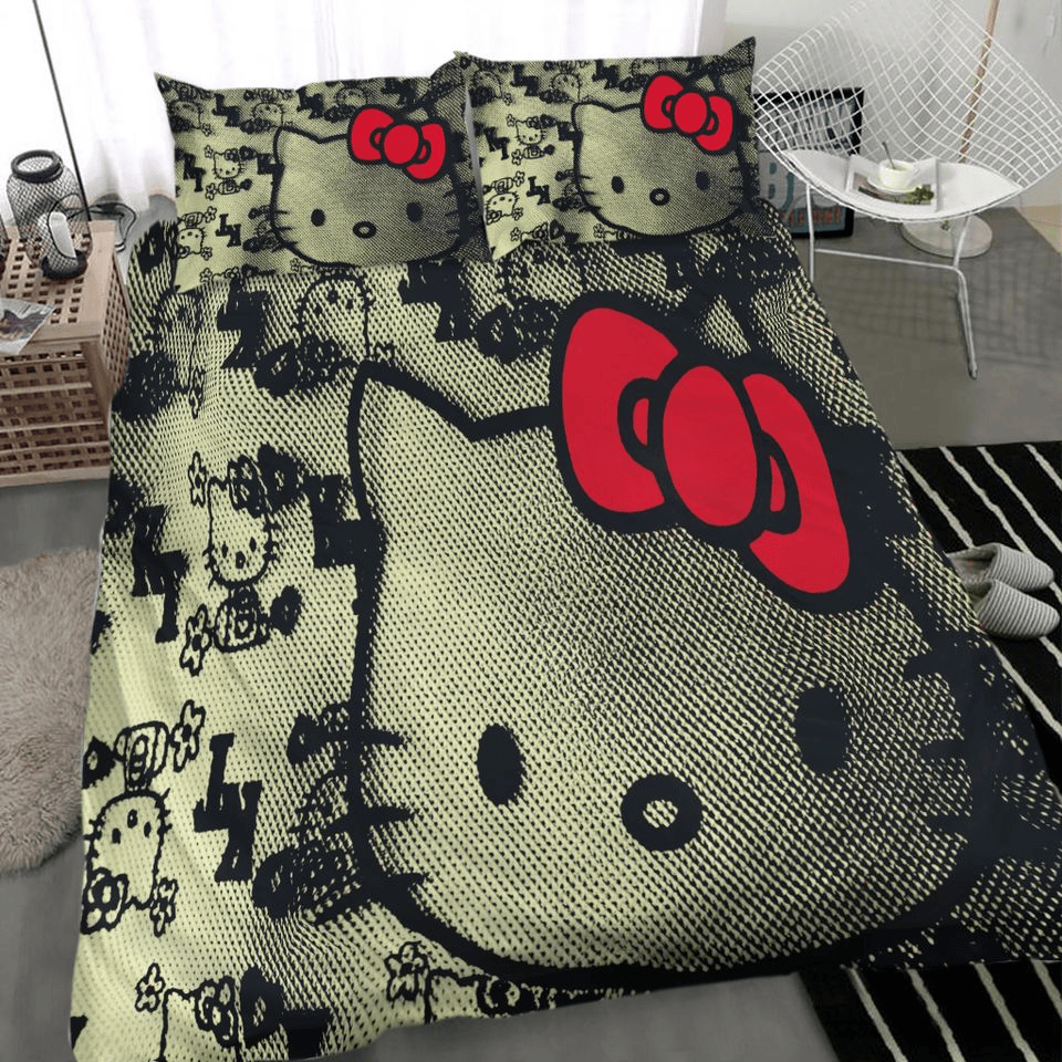 Hello Kitty Bedding Set Hello Kitty Graphic And Pattern Duvet Covers