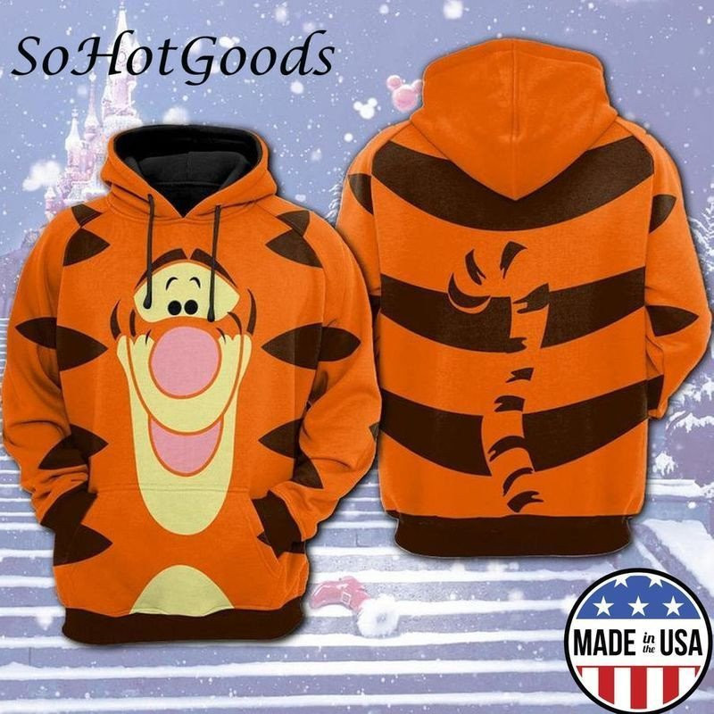 Tigger Full Printing Winnie The Pooh 3d Hoodie 1098