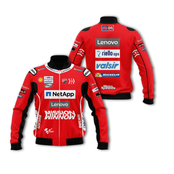 Andrea Dovizioso Ad04 Ducati Corse Motogp Racing Bomber Jacket 826 26