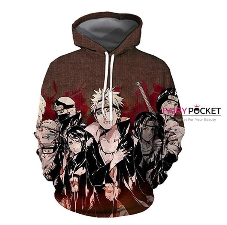 Naruto Brown 3D All Over Print Hoodie & Zip Hoodie