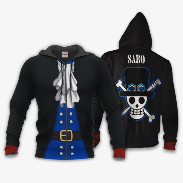 One Piece Sabo Costume Anime 3k312 Cartoon 3d Hoodie Zip Hoodie 2532