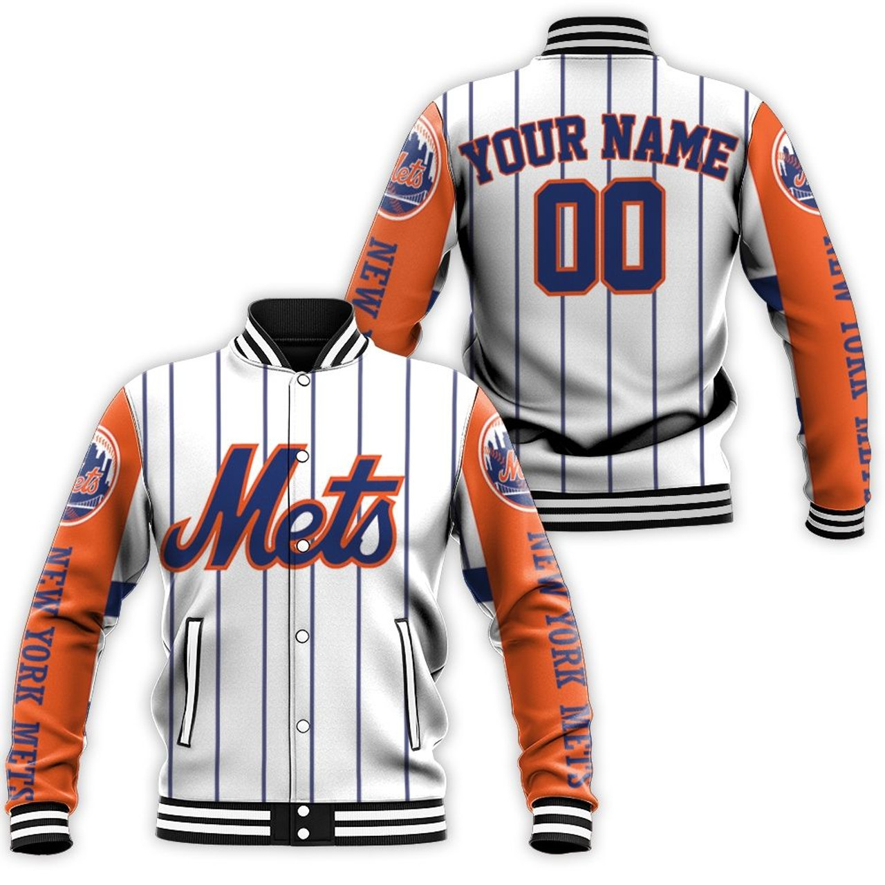 New York Mets Baseball Jacket V8