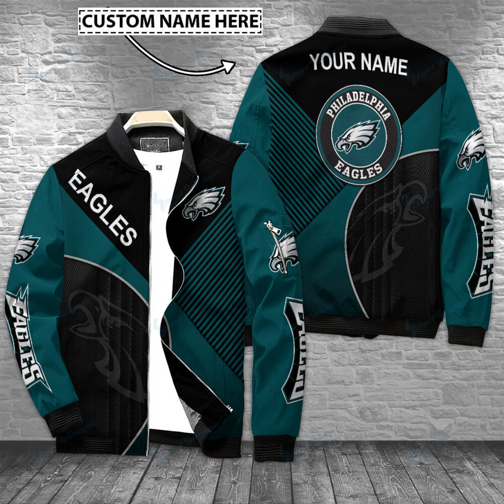 Philadelphia Eagles Personalized Bomber Jacket BG377