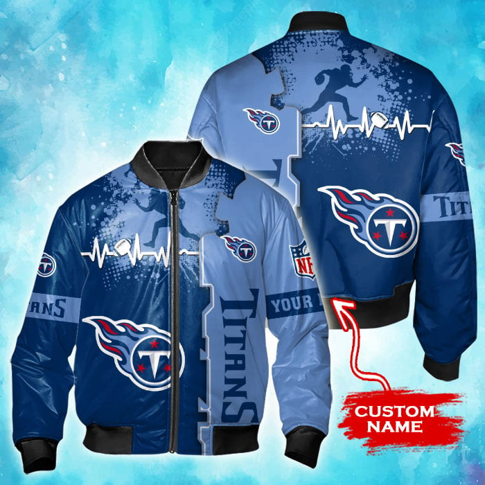 Tennessee Titans Personalized Thick Bomber Jacket CSBBT172