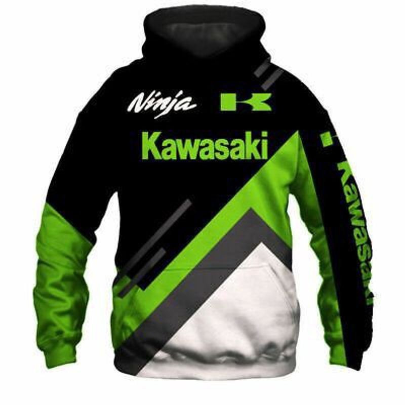 Kawasaki Ninja Racing For Lover All Over Printing 3d Hoodie