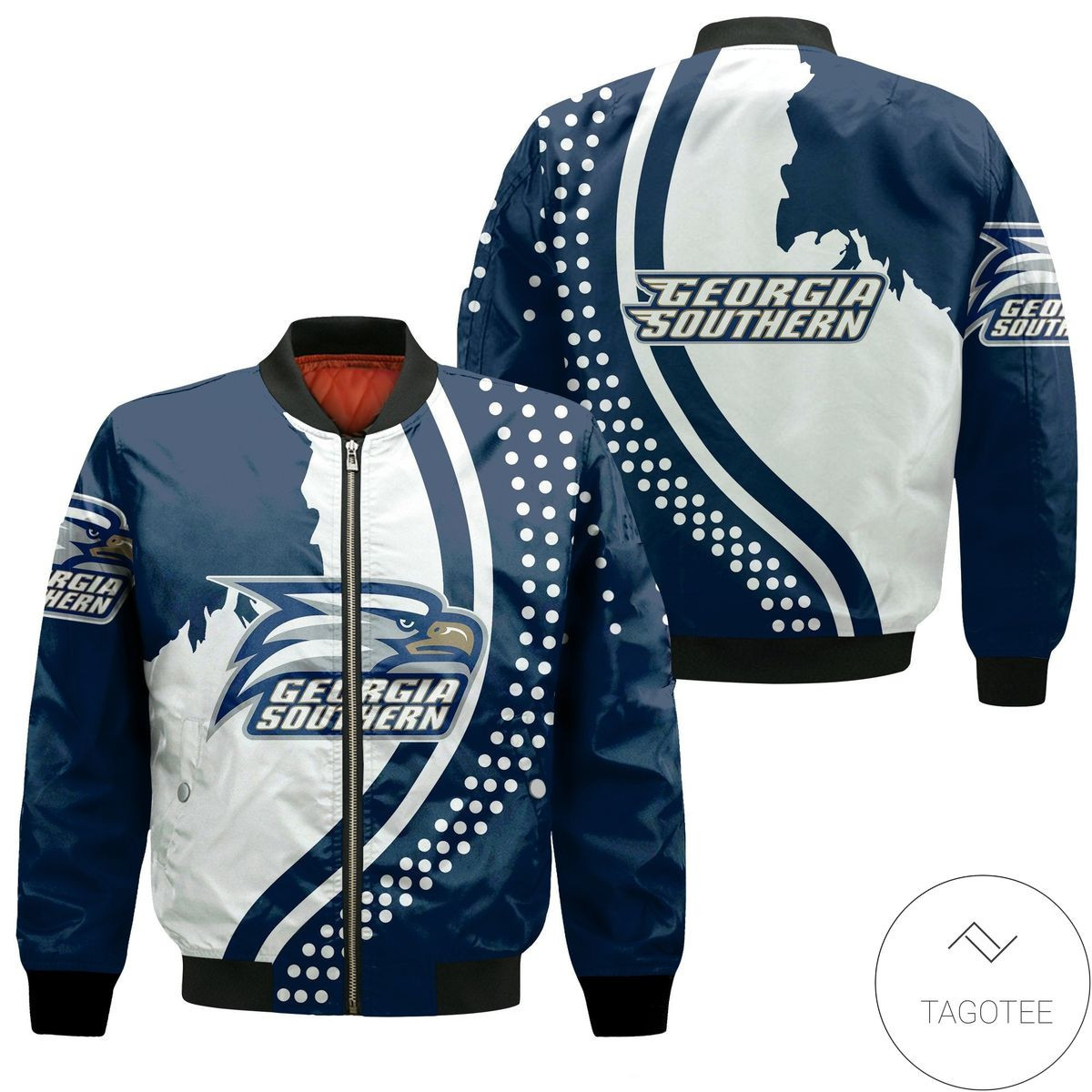Georgia Southern Eagles USA Map Bomber Jacket