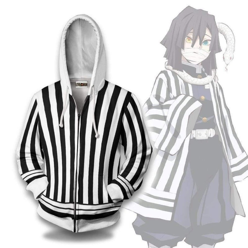 Obanai Iguro Pattern 3D All Over Print Hoodie & Zip Hoodie