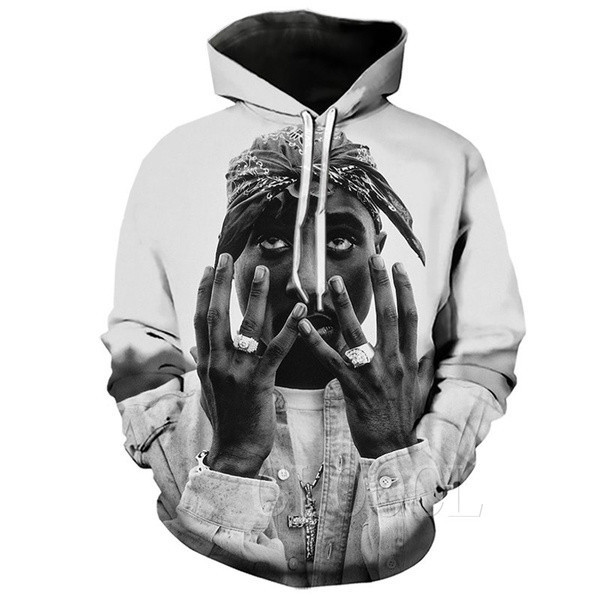 Rapper Amaru Shakur 2pac Tupac Hoodie Women Men Hip Hop 3d Hoodie Zip Hoodie