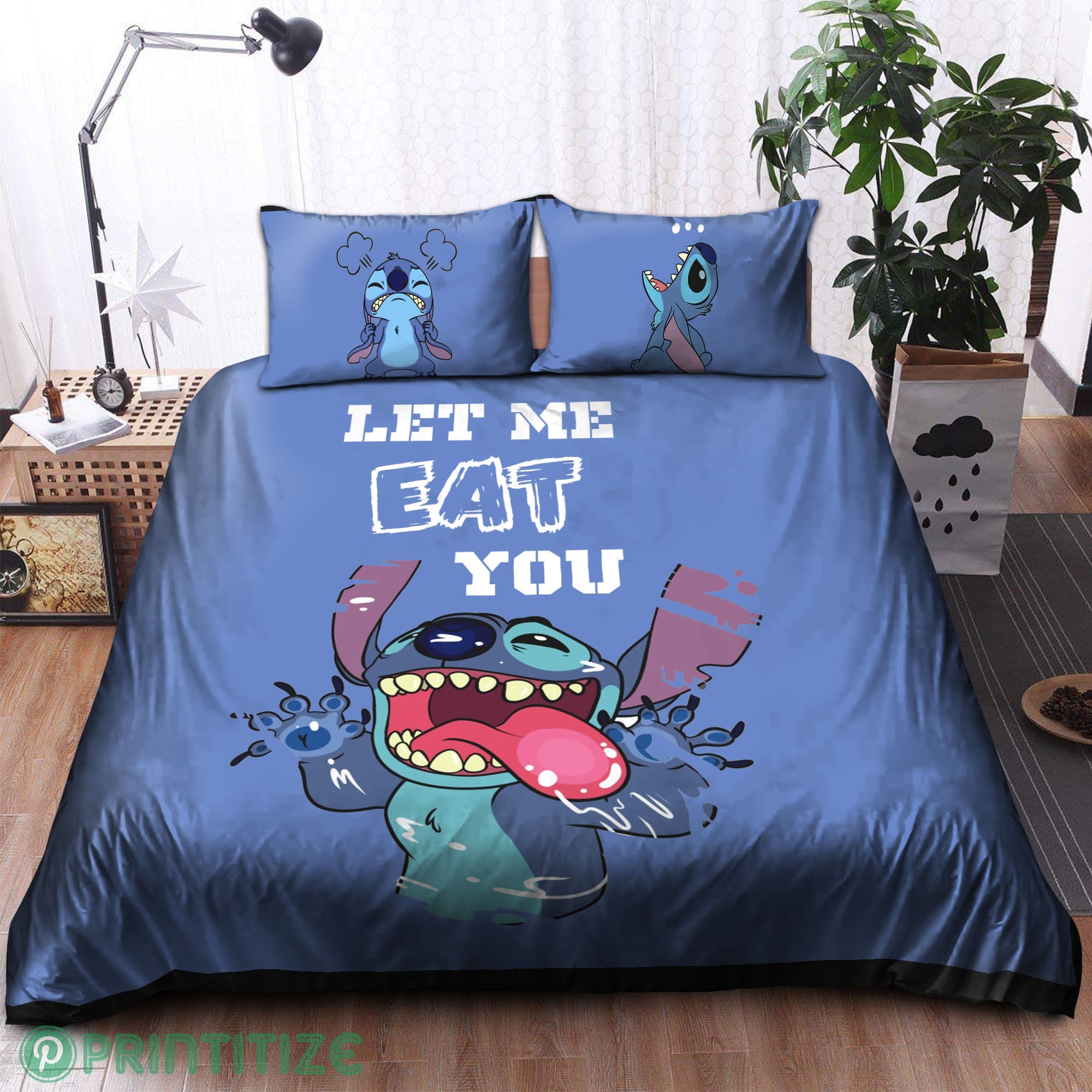 Stitch Bedding Set DN Let Me Eat You Stitch Graphic Duvet Covers