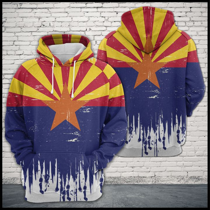 Arizona Flag 3D All Over Print Hoodie & Zip Hoodie