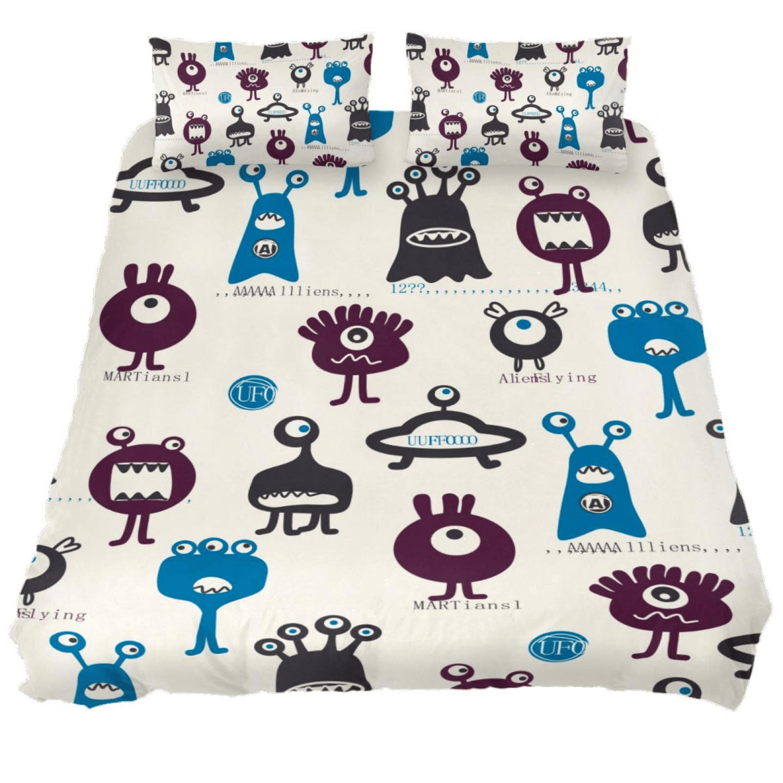Alien Bedding Set All Types Of Monster Alien Pattern Duvet Covers