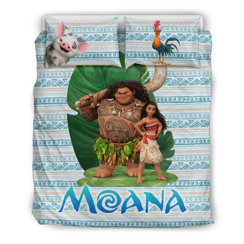 Moana Bedding Set DN Moana And Maui Tribal Pattern Duvet Covers