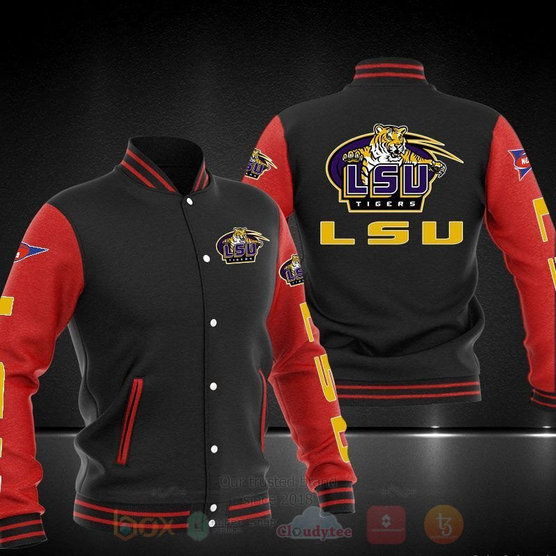 LSU Tigers Black Baseball Jacket