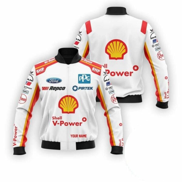 Personalized Shell V-power Racing Team Bomber Jacket 829 101