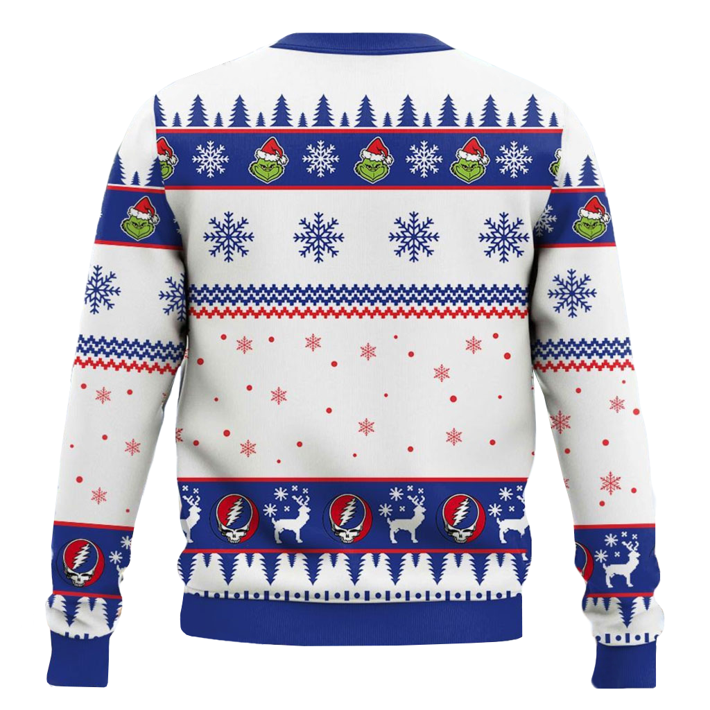 Grinch Grateful Dead Ugly Christmas Sweater 2025