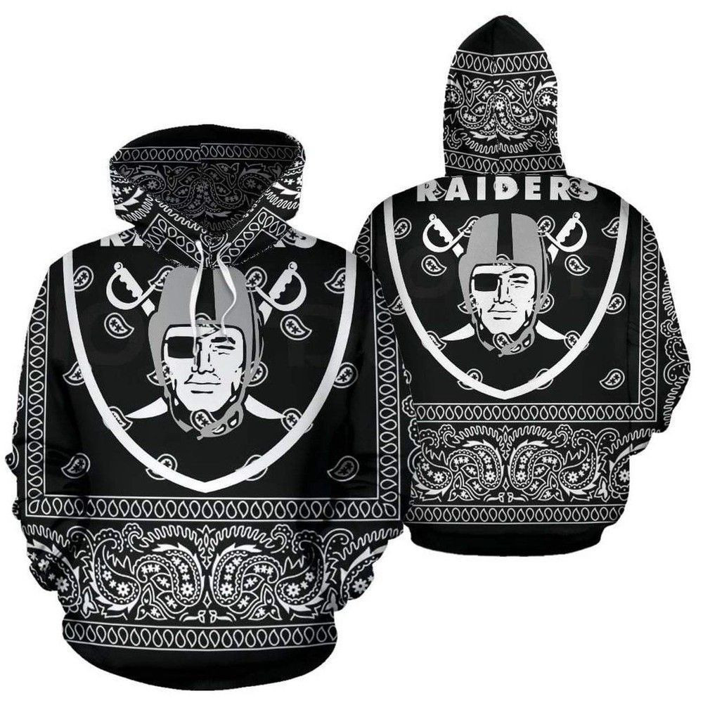 Oakland Raiders Football 3D All Over Print Hoodie & Zip Hoodie