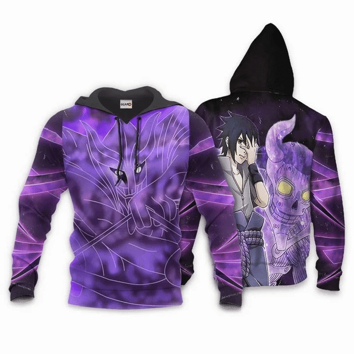 Uchiha Sasuke And Susanoo Naruto 3d Hoodie Zip Hoodie