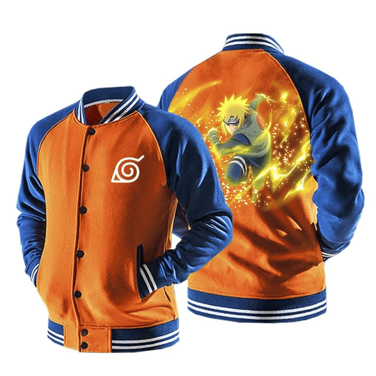 Naruto Minato Namikaze Yellow Flash Hokage 3 Baseball Jacket 171