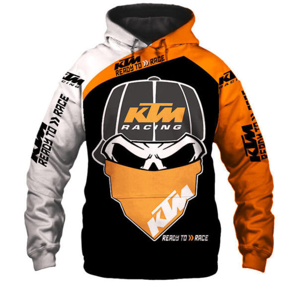 KTM Ready To Race Skull Ktm Racing Nice 3D All Over Print Hoodie & Zip Hoodie