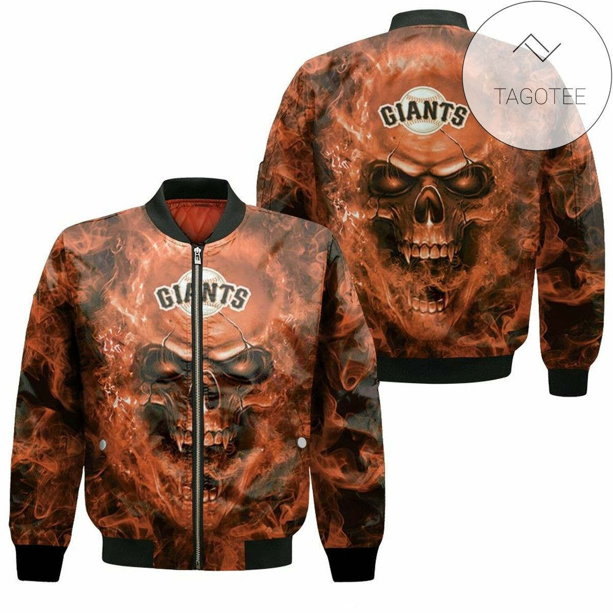 San Francisco Giants Fans Skull Bomber Jacket