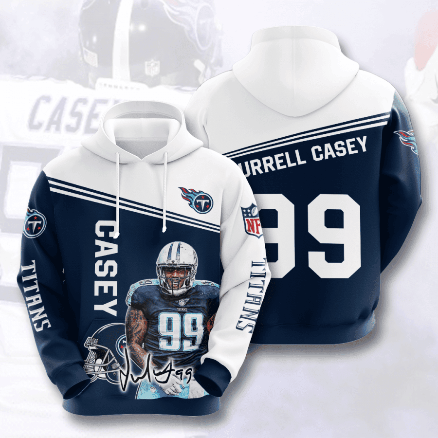 Jurrell Casey 99 Tennessee Titans 3D All Over Print Hoodie & Zip Hoodie