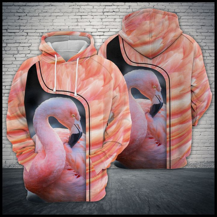 Love Flamingo 3D All Over Print Hoodie & Zip Hoodie