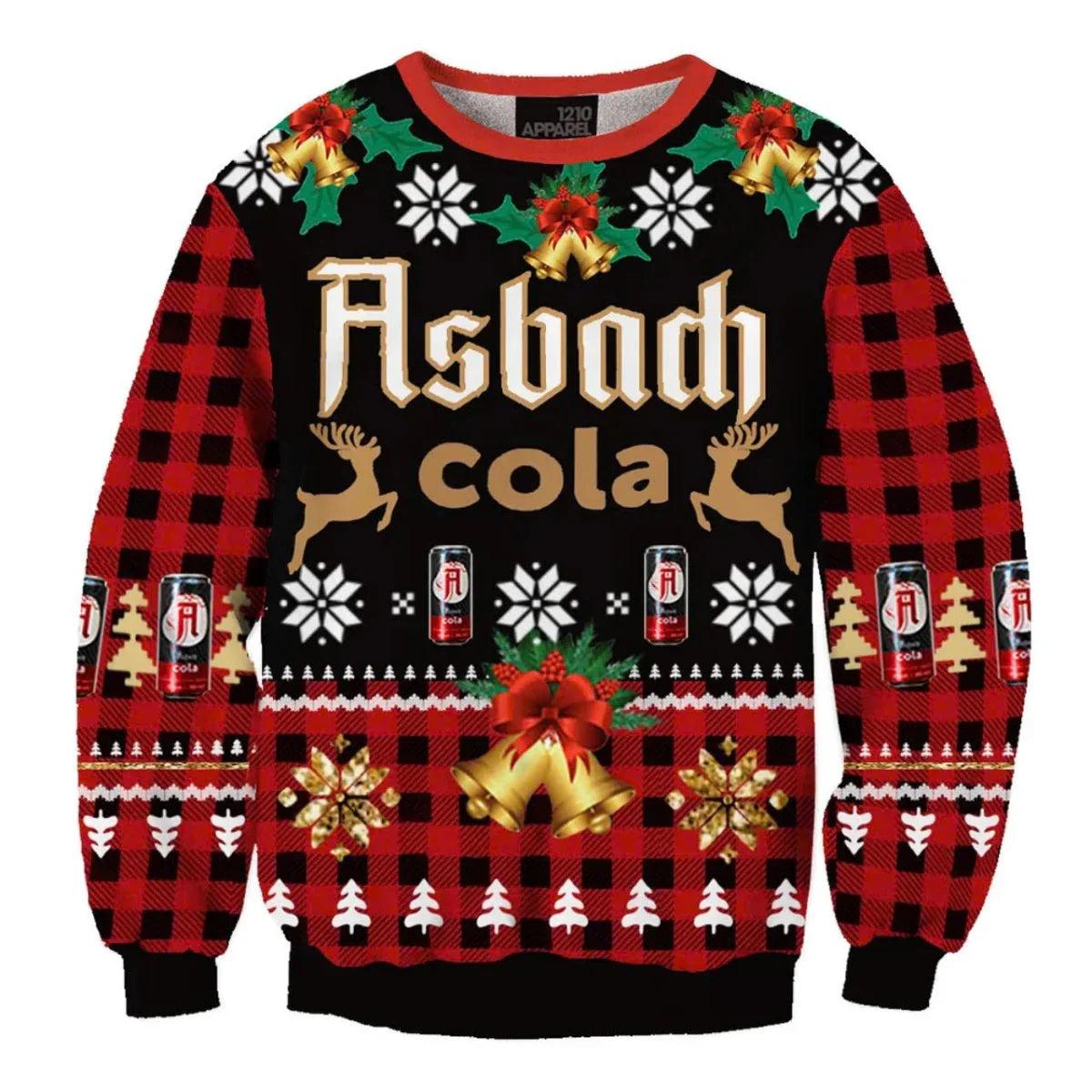 Asbach Cola Christmas Jingle Bells Ugly Christmas Sweater